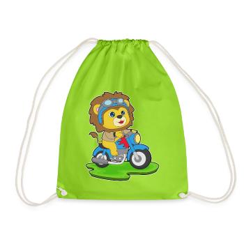 Moto Lion - Sac de sport léger - vert néon - Devant