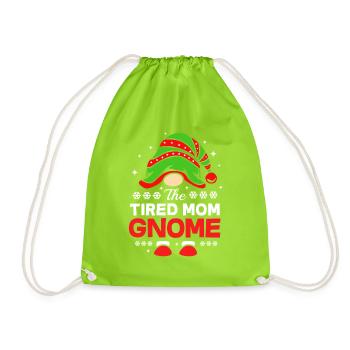Gnom Mutter Mama - Turnbeutel - Neongrün - Vorne