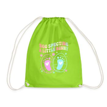 Révélation du sexe de Pâques de la future maman - Sac de sport léger - vert néon - Devant