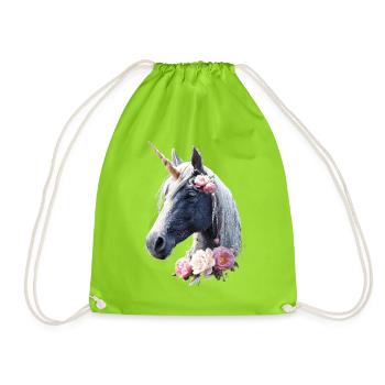 Licorne Poney Cavalier Chevaux Équitation Licornes - Sac de sport léger - vert néon - Devant