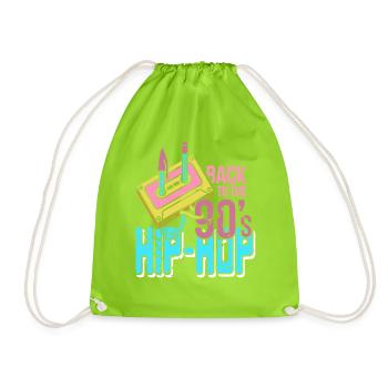 Rewind Années 90 Beat Rythme Cassette Culture Son - Sac de sport léger - vert néon - Devant