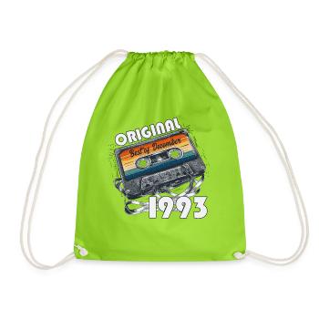 Cassette du 33e anniversaire Volume décembre 1993 - Sac de sport léger - vert néon - Devant