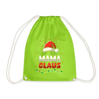 Noël Maman Noël - Sac de sport léger - vert néon - Devant
