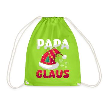 Noël du Père Noël Papa Noël - Sac de sport léger - vert néon - Devant