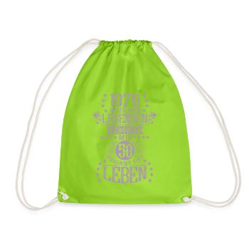 Légende des proverbes d’anniversaire vintage 1976 - Sac de sport léger - vert néon - Devant