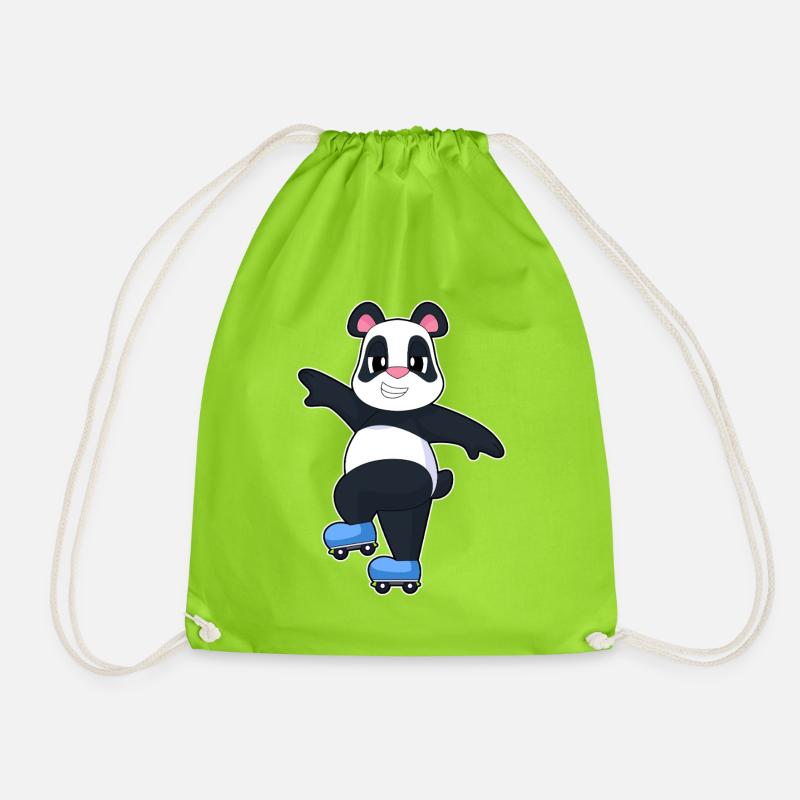 Panda Rollers Rollers Sport - Sac de sport léger - vert néon