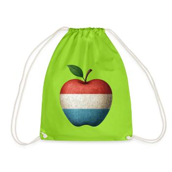Luxembourg - Drawstring Bag - neon green - Front