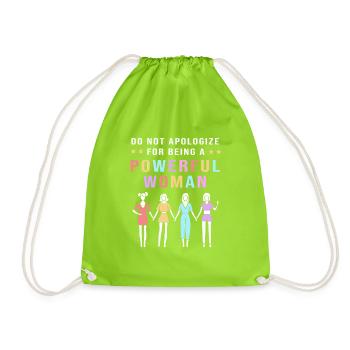 Feminismus Feminist Feministin Frauentag - Turnbeutel - Neongrün - Vorne