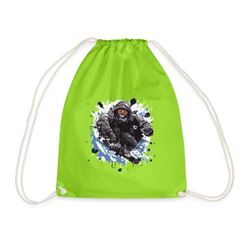Gorilla Snowboard - Sac de sport léger - vert néon - Devant