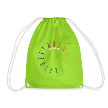 Off to freedom 2026 - Abitur - Matura - Drawstring Bag - neon green - Front