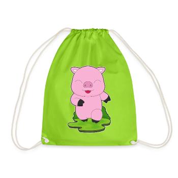 Cochon Jogger Jogging Sport - Sac de sport léger - vert néon - Devant
