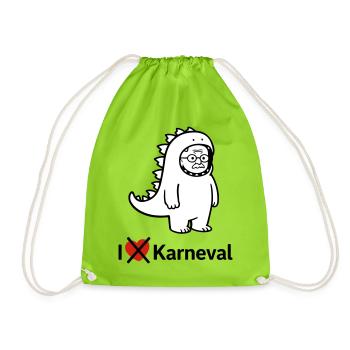 Carnival grouches - Drawstring Bag - neon green - Front