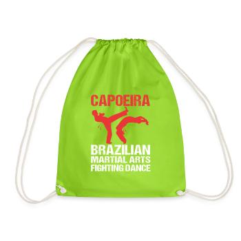 Capoeira - Drawstring Bag - neon green - Front