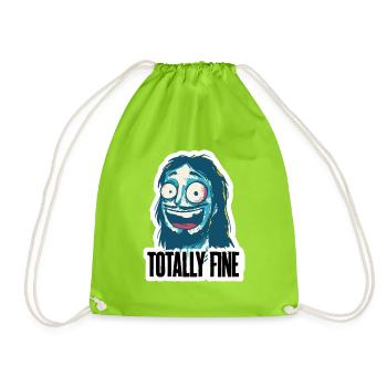 Totalement d’accord, ça me va mec - Sac de sport léger - vert néon - Devant