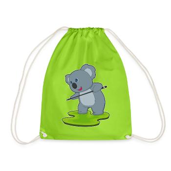 Koala Billiard Cue Sport - Sac de sport léger - vert néon - Devant