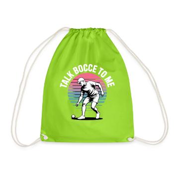 Boccia King Precision Passion - Drawstring Bag - neon green - Front