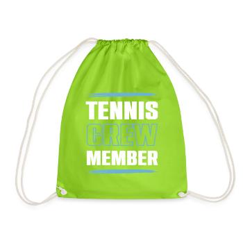 Tennis Crew - Turnbeutel - Neongrün - Vorne