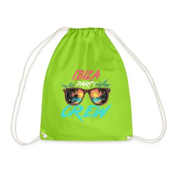Ibiza Party Crew - Drawstring Bag - neon green - Front