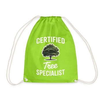 Trees Sayings Tree Forest Funny Trees Gift - Drawstring Bag - neon green - Front