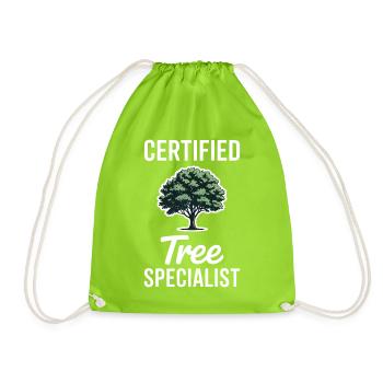 Trees Sayings Tree Forest Funny Trees Gift - Drawstring Bag - neon green - Front