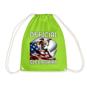 Chemise de nuit Greyhound US - Sac de sport léger - vert néon - Devant
