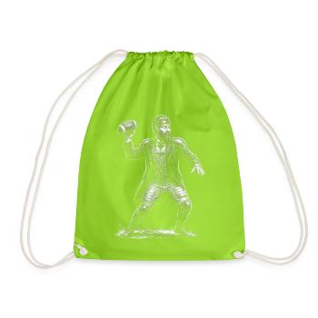 James A. American Football - Drawstring Bag - neon green - Front