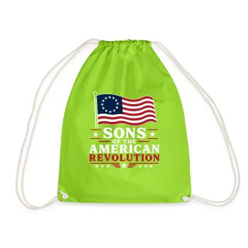 Fils de la Révolution américaine - Sac de sport léger - vert néon - Devant