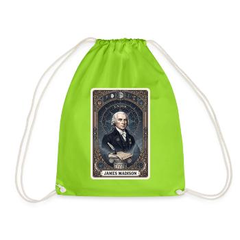 James Madison Tarotkarte - Turnbeutel - Neongrün - Vorne