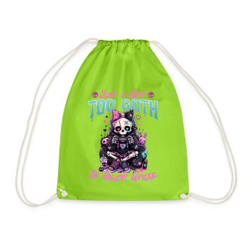 Pastel Goth Soft Goth Gaming Gamer - Sac de sport léger - vert néon - Devant