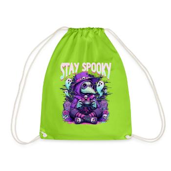 Pastel Goth Soft Goth Gaming Gamer - Sac de sport léger - vert néon - Devant