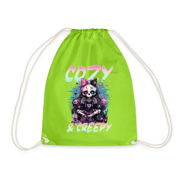 Pastel Goth Soft Goth Gaming Gamer - Sac de sport léger - vert néon - Devant