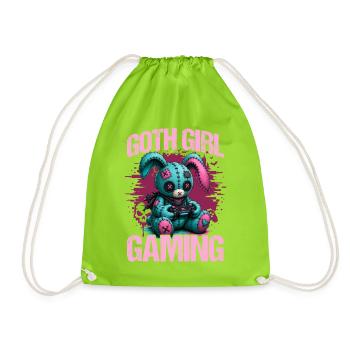 Pastel Goth Soft Goth Gaming Gamer - Sac de sport léger - vert néon - Devant