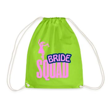 Brauttrupp-Feier-Clipart - Turnbeutel - Neongrün - Vorne