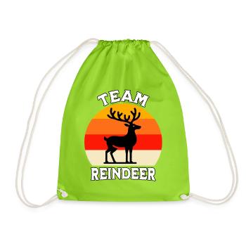 Équipe Renne - Sac de sport léger - vert néon - Devant