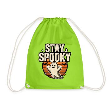 Cute Ghost Halloween – Bleib gruselig - Turnbeutel - Neongrün - Vorne