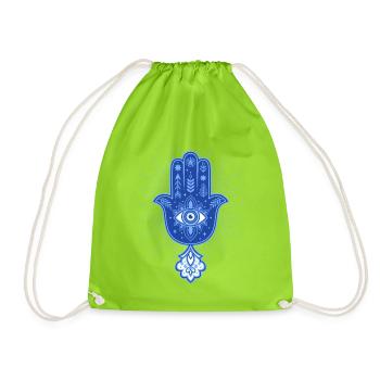 Spiritualität Meditation Heiliges Geometrie-Symbol - Turnbeutel - Neongrün - Vorne