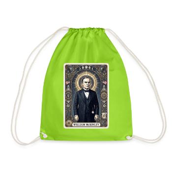 William McKinley Tarotkarte - Turnbeutel - Neongrün - Vorne