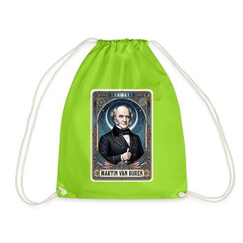 Martin Van Buren Tarotkarte - Turnbeutel - Neongrün - Vorne