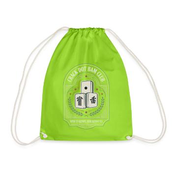 Dot Bam Club Emblem - Turnbeutel - Neongrün - Vorne