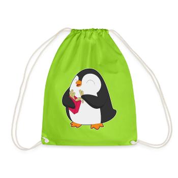 Frites Penguin - Sac de sport léger - vert néon - Devant