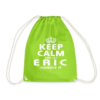 ERIC: Regeln Sie es - Turnbeutel - Neongrün - Vorne