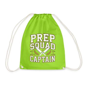 Sous Chef Prep Squad Captain Professional Chef - Turnbeutel - Neongrün - Vorne
