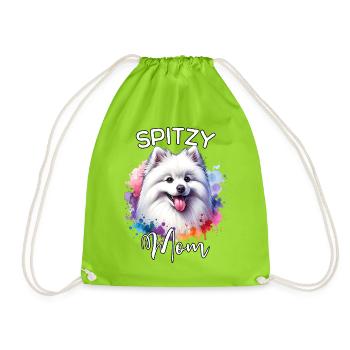 Spitz Mama - Turnbeutel - Neongrün - Vorne