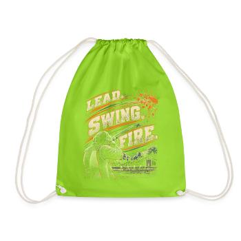 Tontaubenschießen Lead Swing Fire - Turnbeutel - Neongrün - Vorne