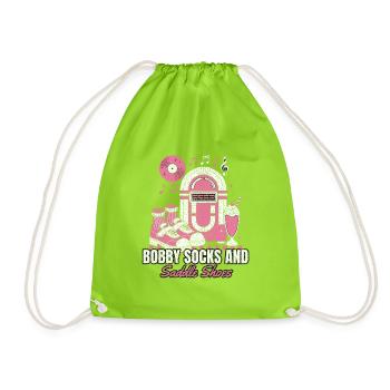 Sock Hop - Bobby Socks And Saddle Shoes - Fuenfzig - Turnbeutel - Neongrün - Vorne