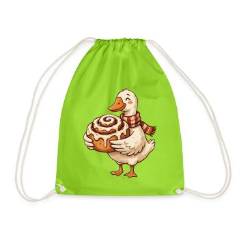 Enten Zimtkringel Cozy - Turnbeutel - Neongrün - Vorne