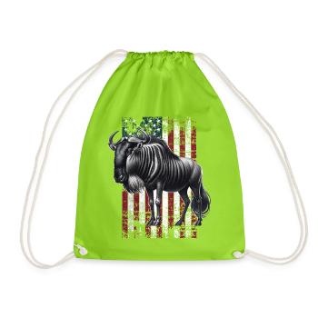 Wildebeest US Gnu - Turnbeutel - Neongrün - Vorne