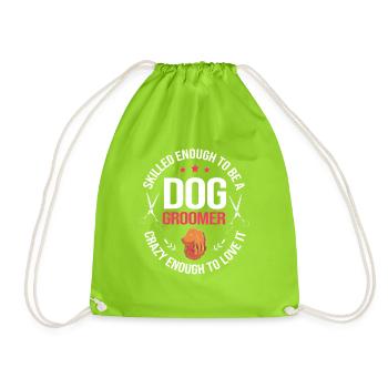 Hundefriseur - Turnbeutel - Neongrün - Vorne