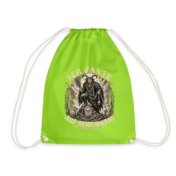 Teufelsbock mit Sense - Turnbeutel - Neongrün - Vorne