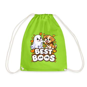 Beste Buds Hund und Geist - Turnbeutel - Neongrün - Vorne